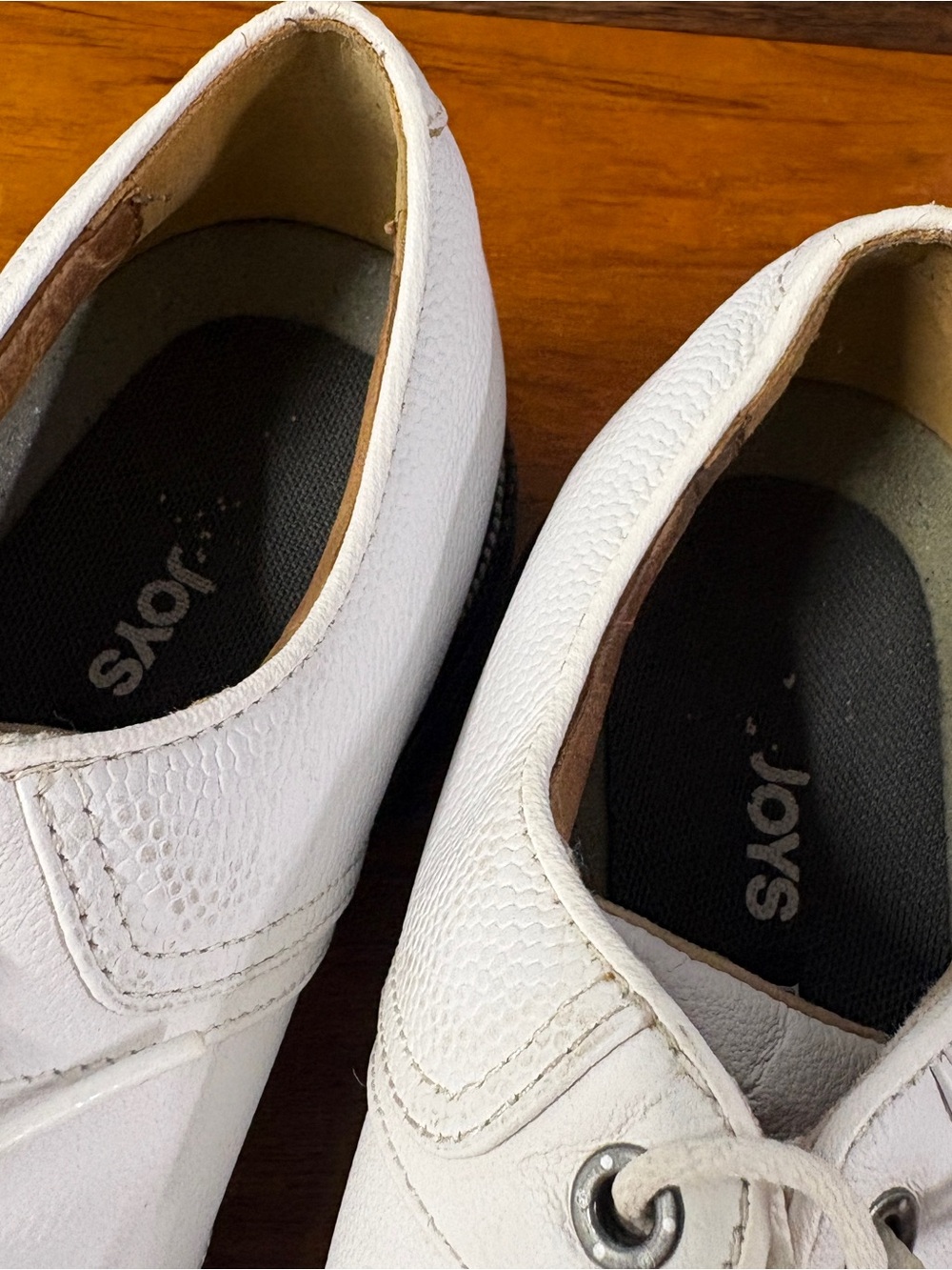 Footjoy DryJoys Premiere Series White Leather Spikeless Golf Shoe Size 10.5 - Picture 6 of 8